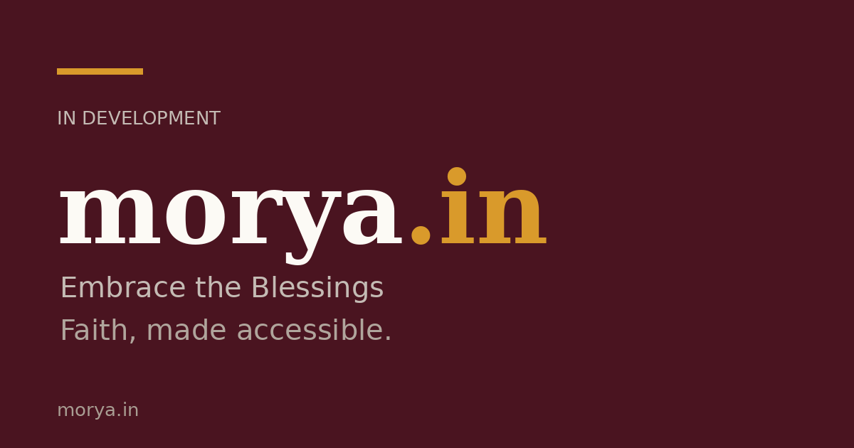 Link preview image for morya.in